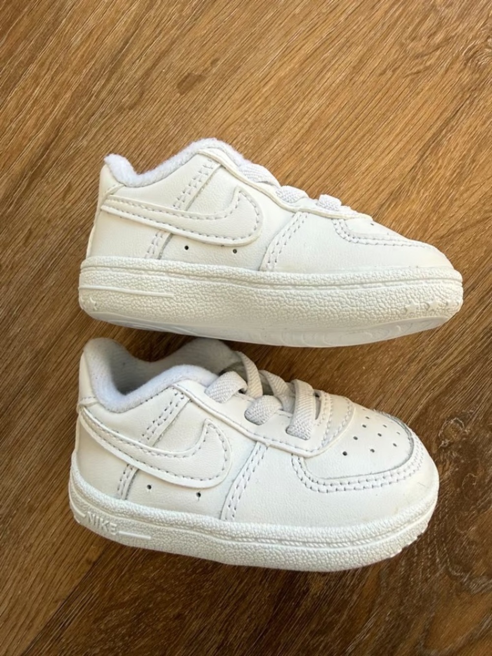 Nike Force 1 Crib Baby Bootie — Triple White, US Size 1C